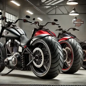 ハーレー で300のワイドタイヤカスタムの中古車販売の値段は？