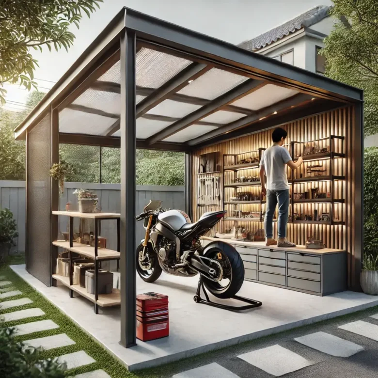 バイクガレージを安く建てる最適なDIY！初心者でも簡単にできる
