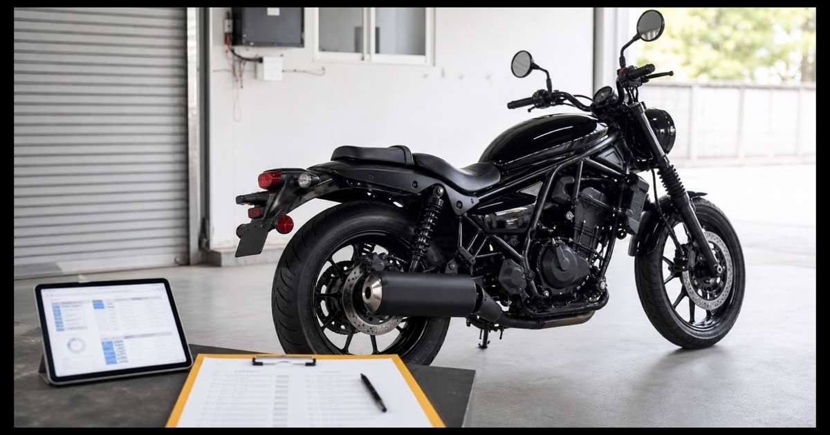 エリミネーター400風バイクの複数査定を確認する場面