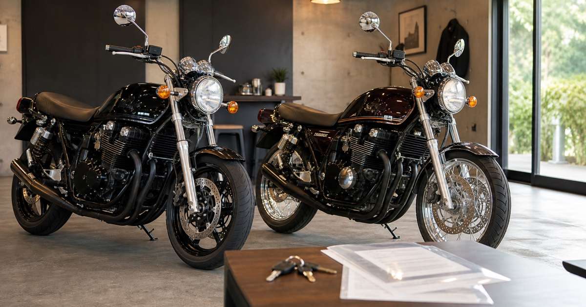 ゼファー750RSや標準モデルを比較するイメージ